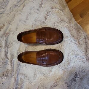 Leather loafers men's, brown, Cole Haan